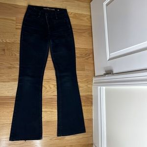 Dark wash blue jeans